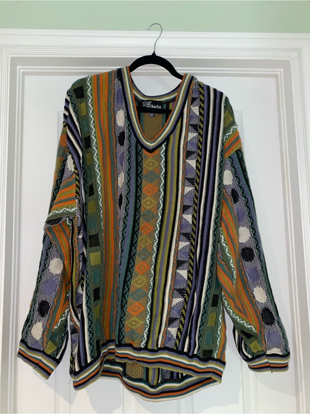 Vintage Hyde Park Coogi Style Multicolour Sweater